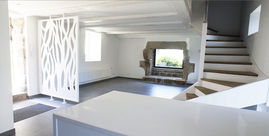 Finistère réhabilitation Pentis Maison de Pêcheur Bretagne Audierne 29 loft75 architecture d'intérieur et décoration
